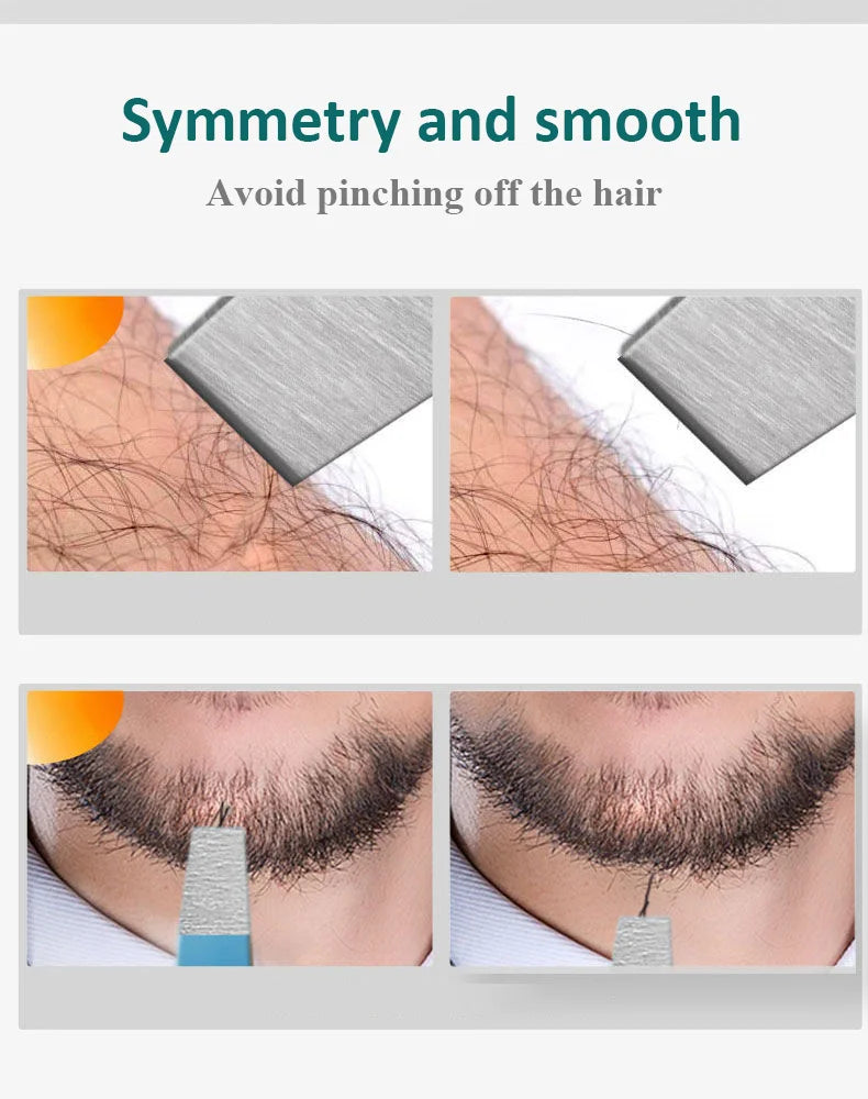 Stainless Steel Eyebrow Tweezers for Precise Hair Removal - Smarsty