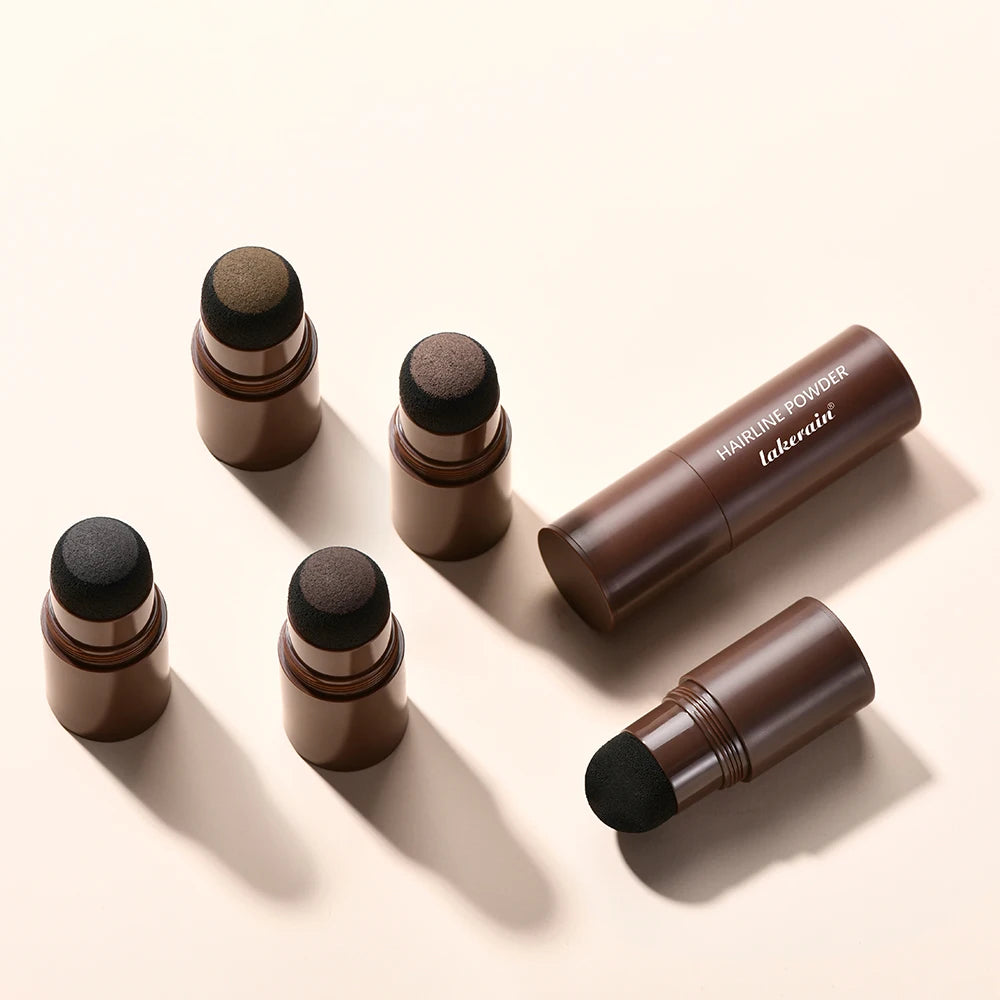 Hairline Shadow Powder Hair Waterproof Hairline Root Cover Up Natural Black Brown Eyebrow Contour Stick Repair Fill in Hair Tool - Smarsty