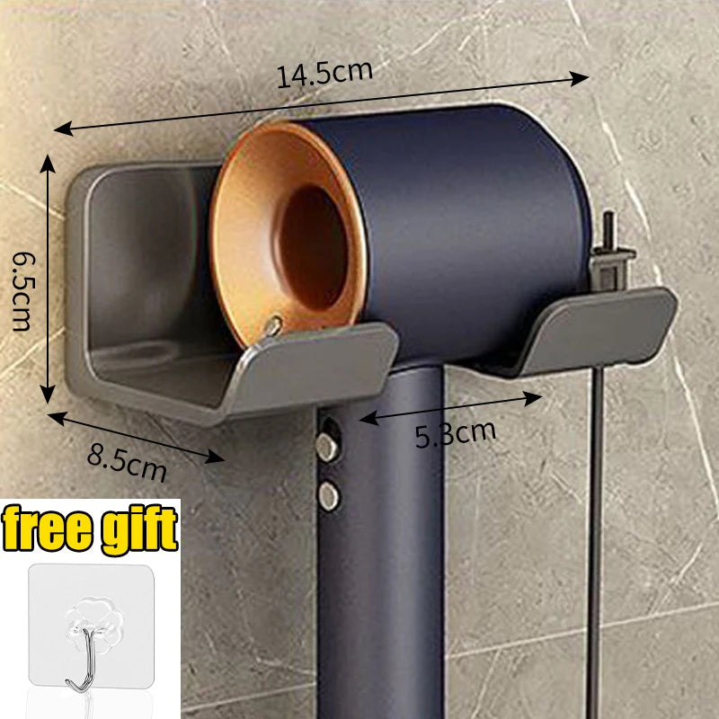 Wall Mounted Hair Dryer Holder Organizer for Bathrooms - Smarsty