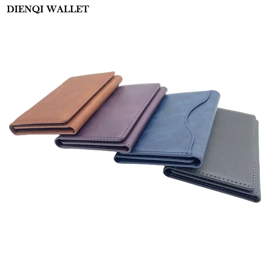 Men Magsafe Card Holder Unisex PU Leather Magnetic Cardholder Card Bag Wallet for Apple for IPhone 16 15 14 13 12 Pro Max Mini