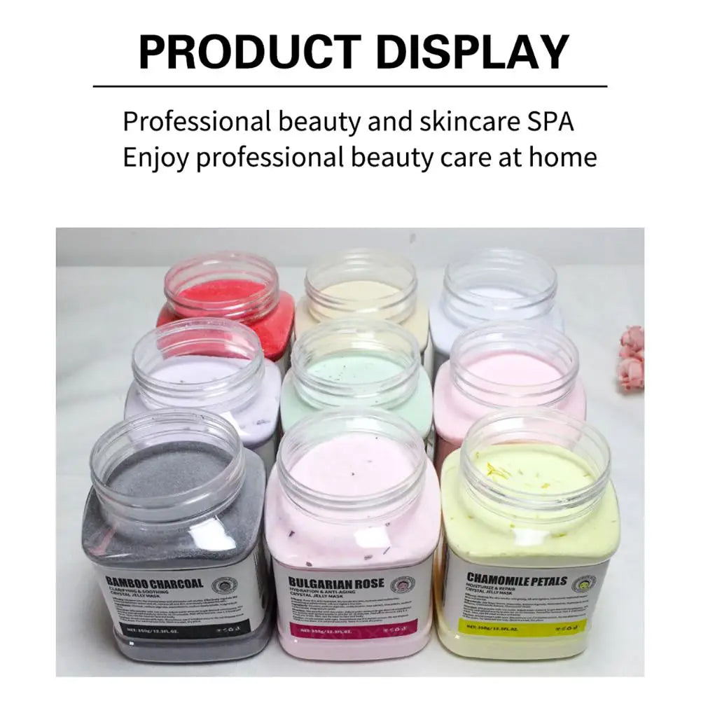 Jelly Mask for Facial Professional Rose Smooth Face Mask Skin Care, Hydrated Nourished Hydro Jelly Mask Powder,Gel Peel Off MasK - Smarsty
