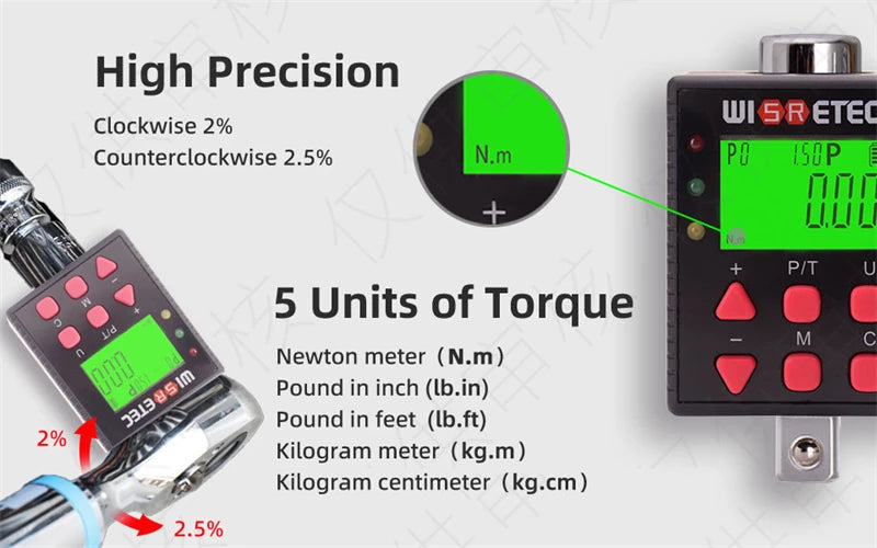 Digital Torque Meter for Accurate Tightening Control - Smarsty