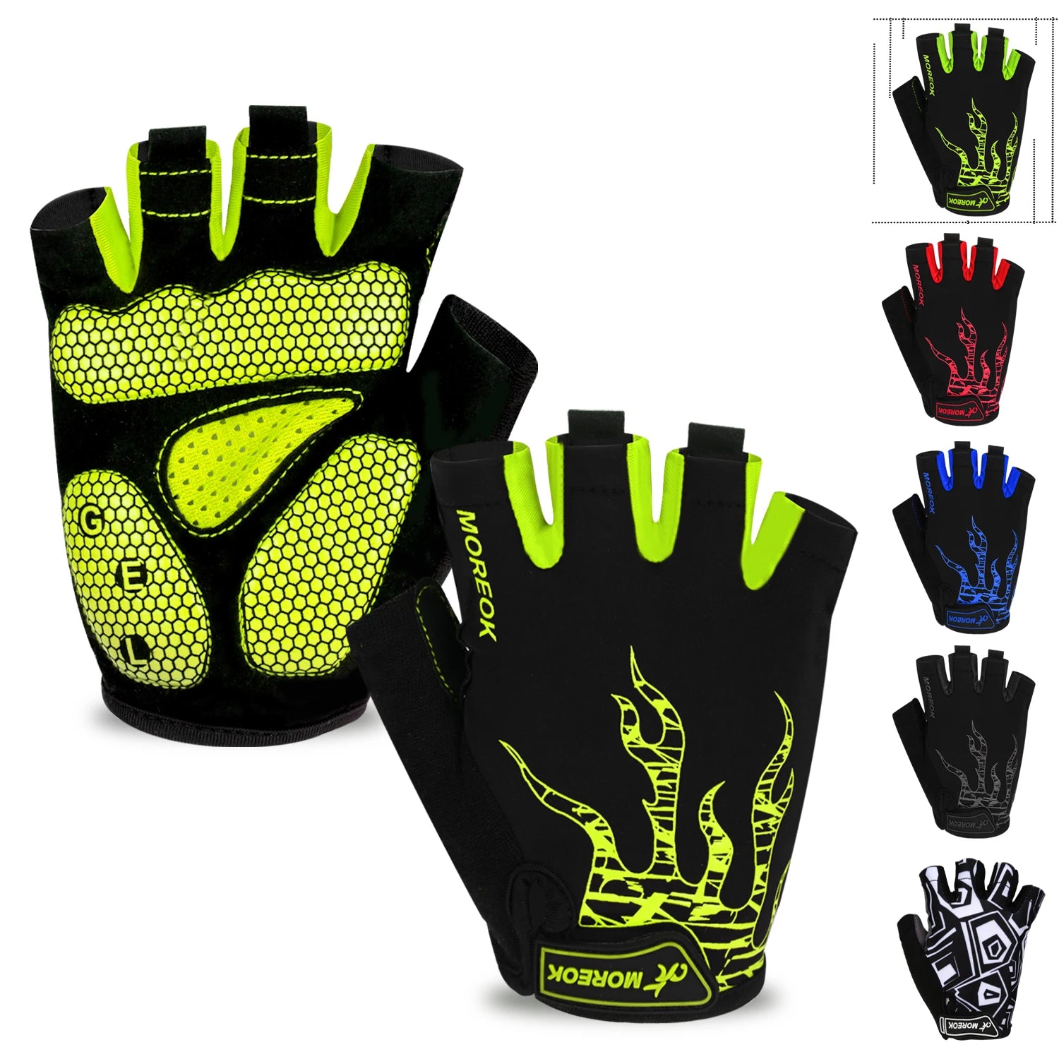 Breathable MTB Cycling Gloves with Shock Absorbing Gel Pads - Smarsty