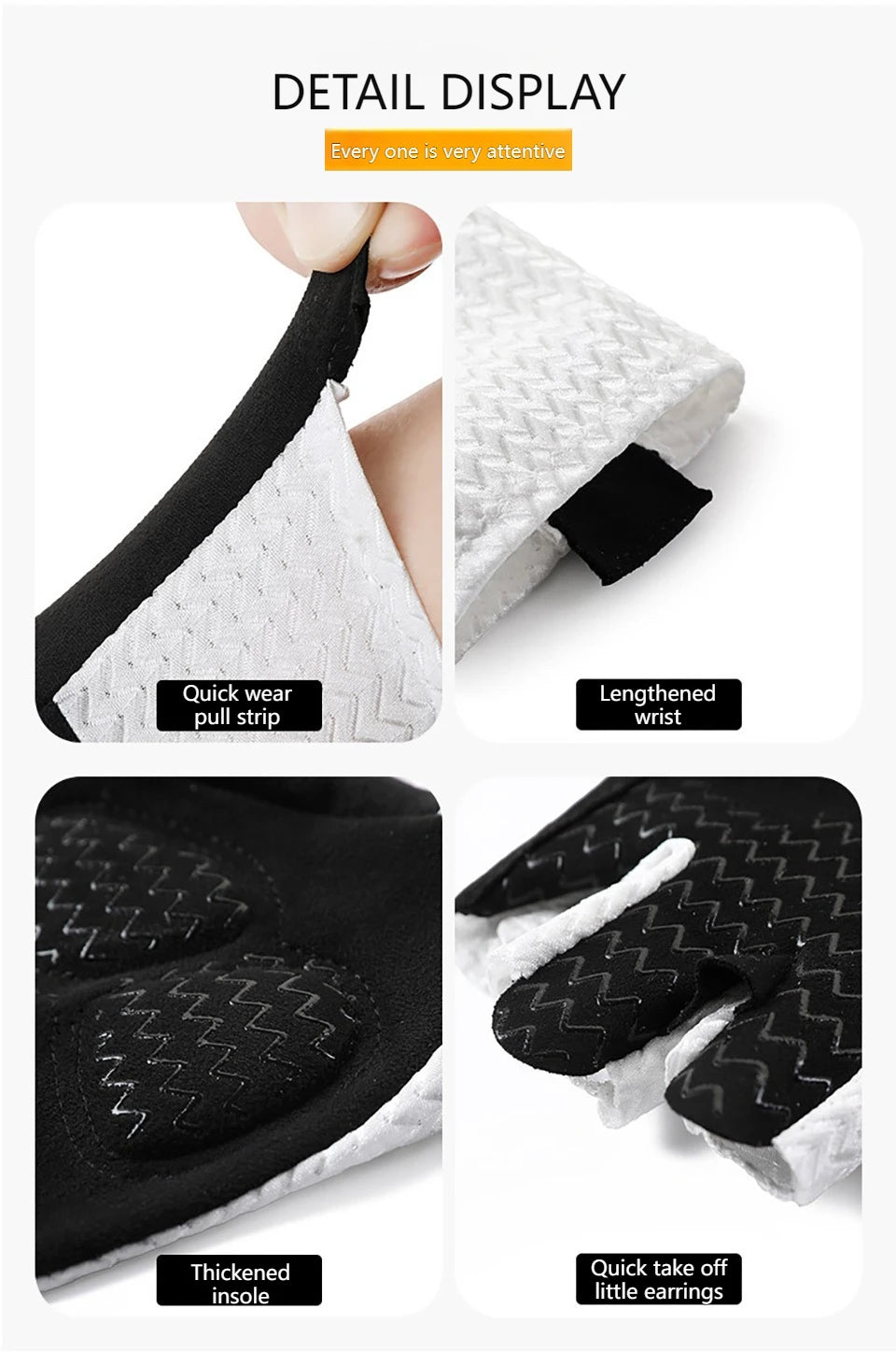GTUBIKE Breathable Half Finger Cycling Gloves with Anti-Slip Pads - Smarsty