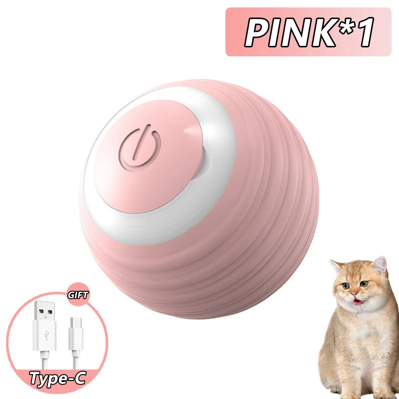 Rechargeable Cat Interactive Ball Toy With Faux Tail - Smarsty