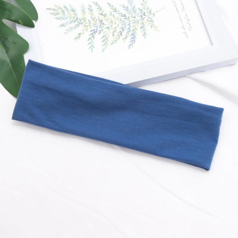 Cotton Stretch Headband For Women Men Comfortable Workout - Smarsty