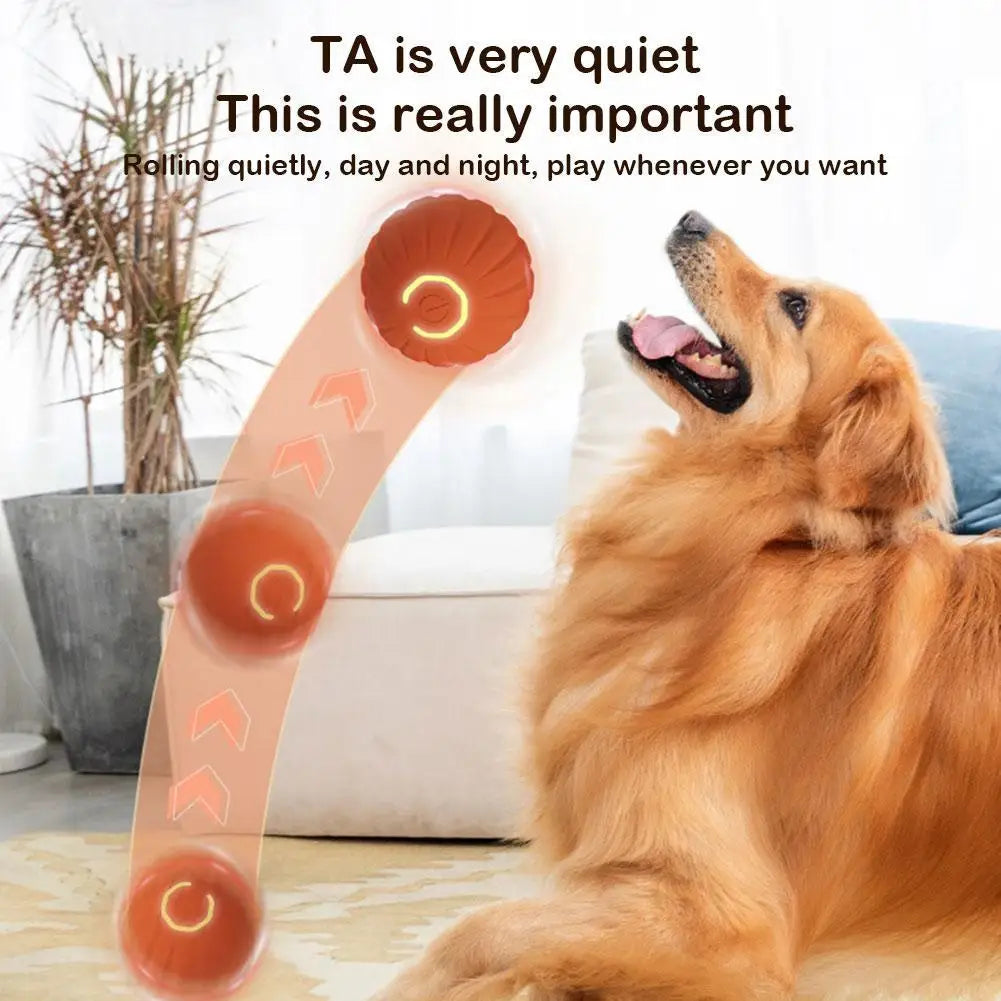 Interactive Dog Chew Toy Ball with Jumping Action - Smarsty