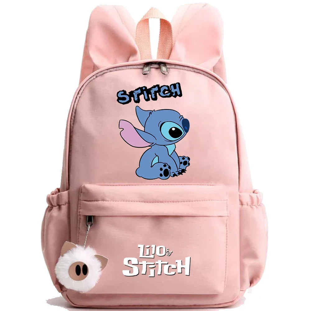 HOT Disney Lilo Stitch Backpack for Girl Boy Student Teenager Children Rucksack Women Casual School Bags Kids Birthday Gift Toy - Smarsty