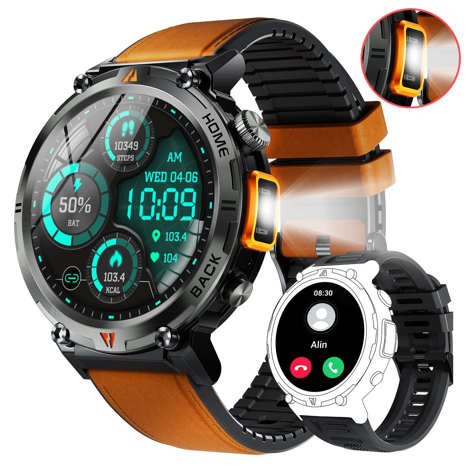 EIGIIS KE3 Smart Watch Bluetooth Call Waterproof Health Monitor - Smarsty