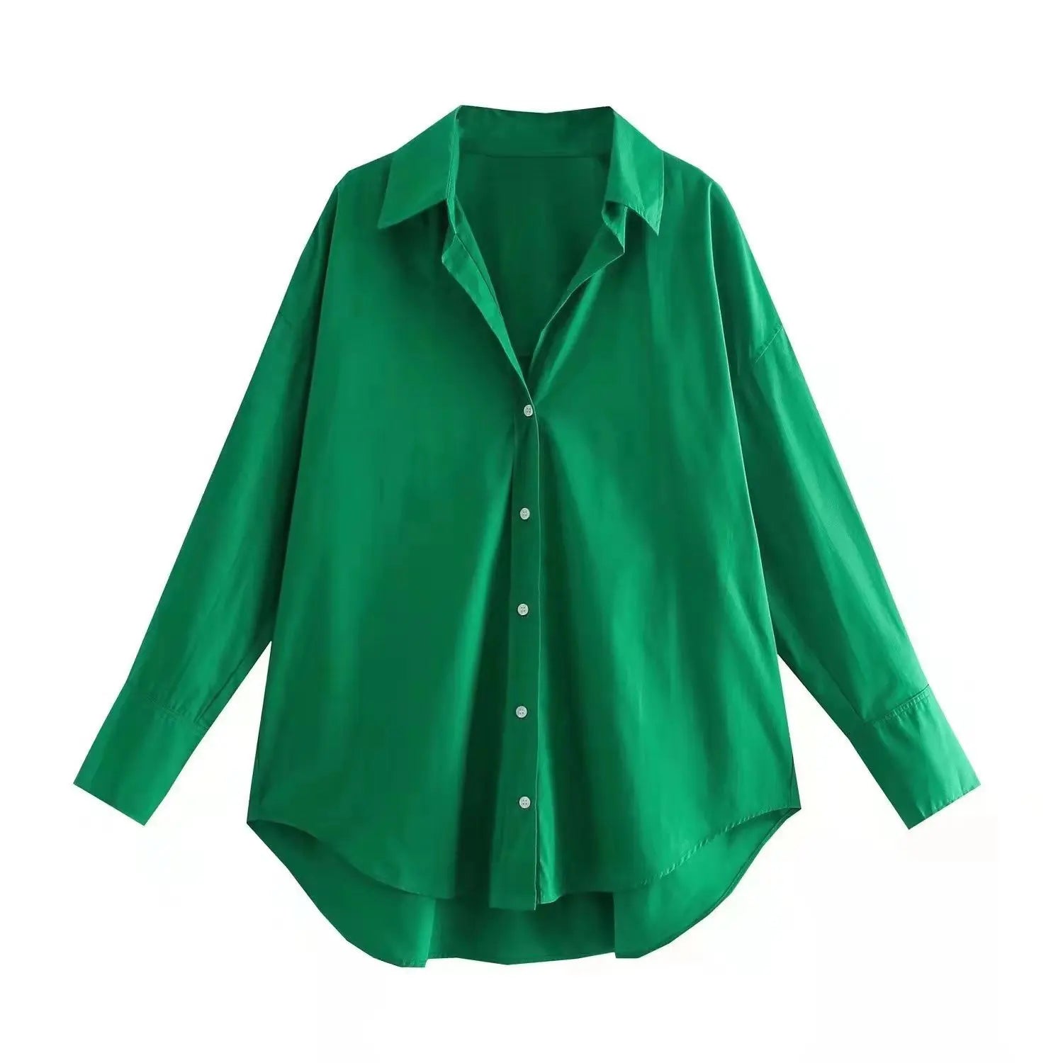 MUJER Women Shirt Multicolour Button Up Shirt Women Summer Long Sleeve Top Female Streetwear Oversize Shirts And Blouses Women - Smarsty
