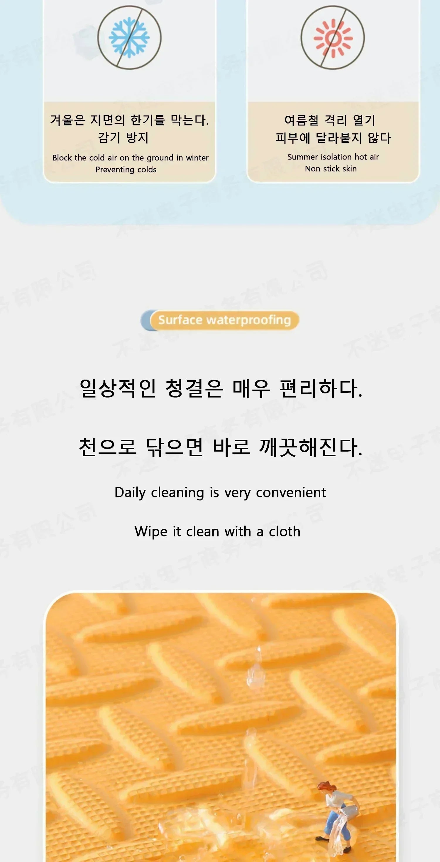 8Pcs/2.5cm Thick Nonslip Baby Crawling Play Mat Soundproof Puzzle Gym Mat for Children's Room and Eco-Friendly Puzzle Mat by Smarsty