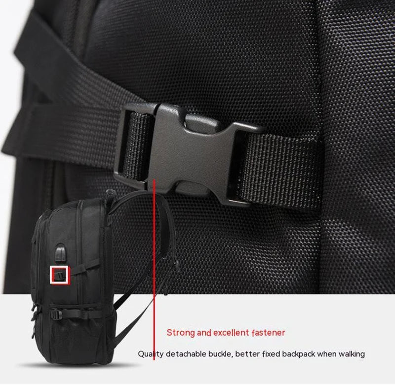 Large Travel Backpack Waterproof With Shoe Compartment - Smarsty