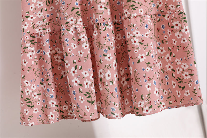 2023 Sping Summer Bohemian Women Maxi Dress Casual Long Sleeve High Waist Beach Woman Chiffon Dresses Floral Vestidoes Mujer New - Smarsty
