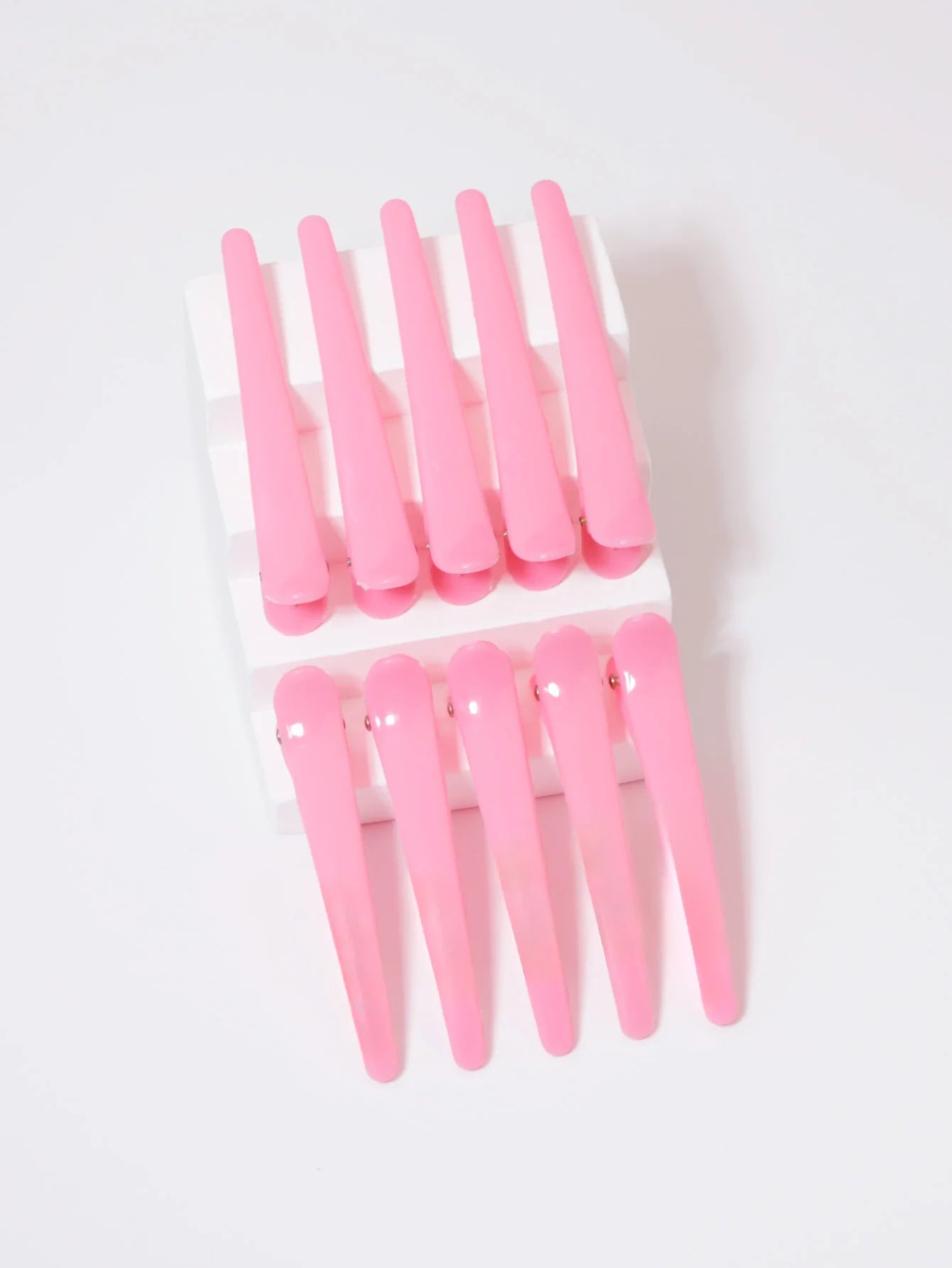 10 Pack Anti Slip Plastic Ducktooth Hair Clips - Smarsty