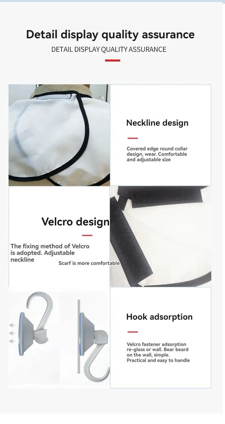 Versatile Shaving Bib for Easy Beard Styling - Smarsty