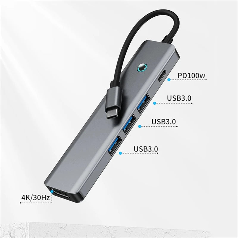 USB C Hub Docking Station Multiport 4K HDMI RJ45 VGA