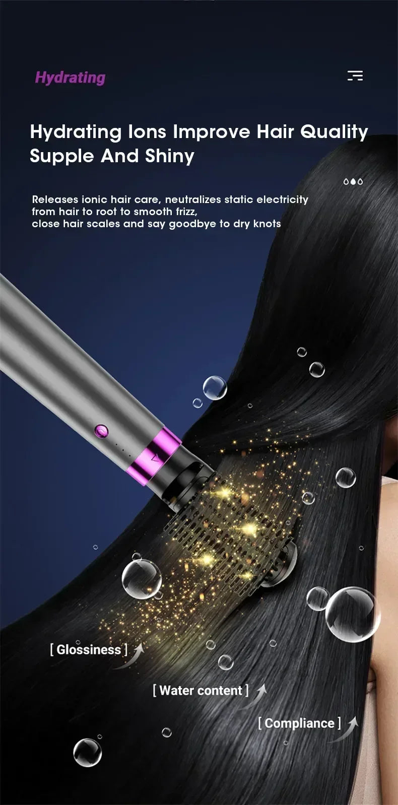 5 in 1 Electric Hair Dryer and Straightener Set - Smarsty