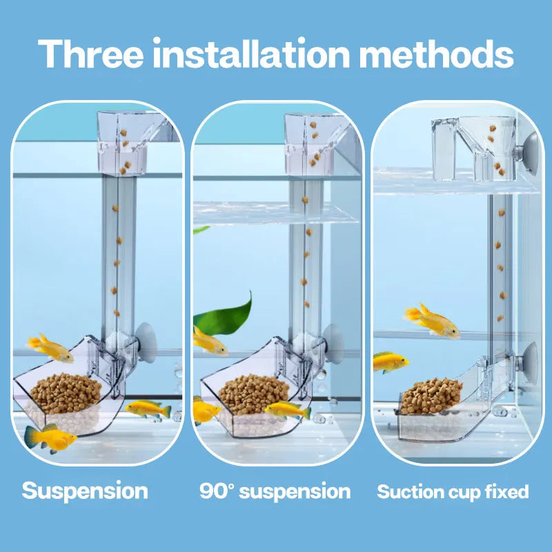 Transparent Acrylic Aquarium Fish Feeder Tube Design - Smarsty