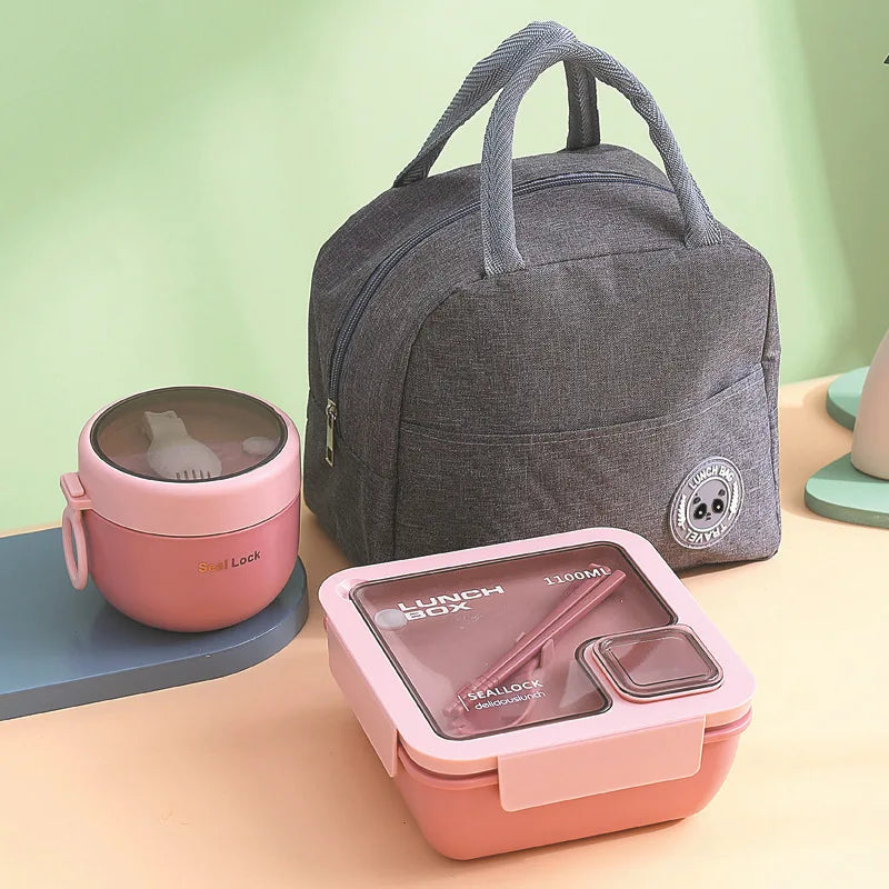 Insulated Lunch Box Bag Portable Thickened For Students - Smarsty