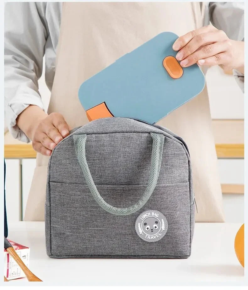 Insulated Bento Lunch Bag With Aluminum Foil Ice Pack - Smarsty