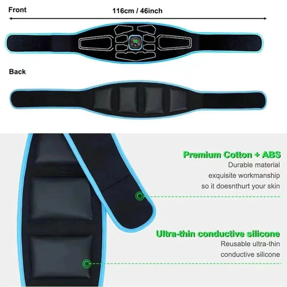 EMS Abdominal Toning Belt for Effective Body Slimming - Smarsty