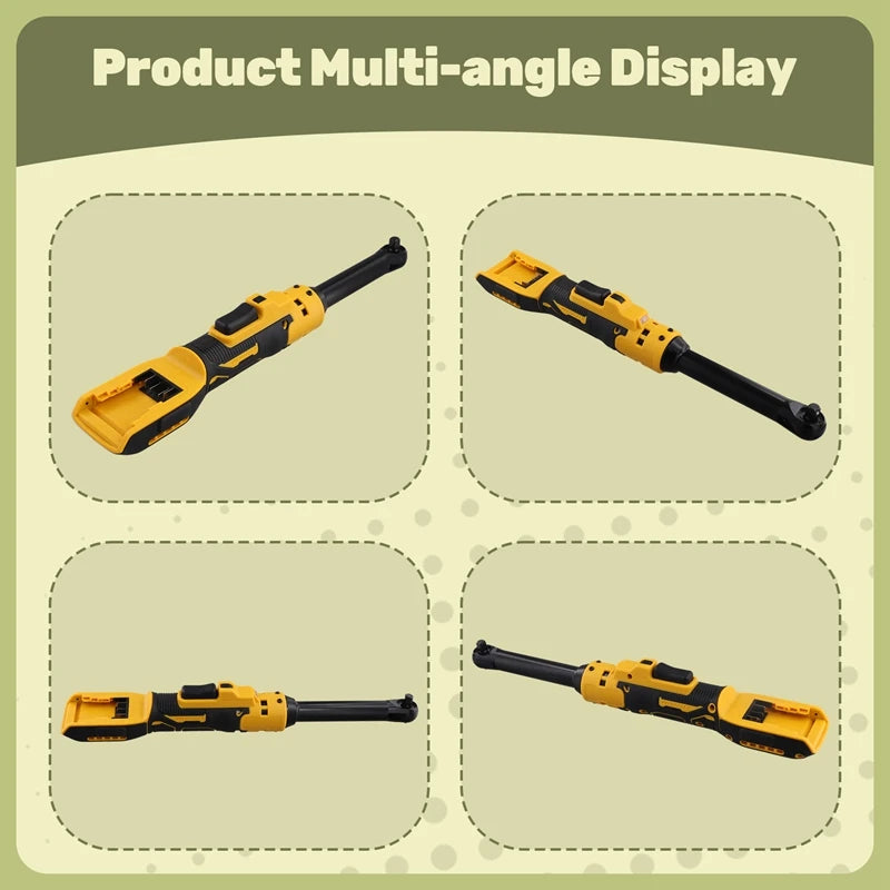 Extended Cordless Electric Ratchet Wrench for Easy Nut Removal - Smarsty