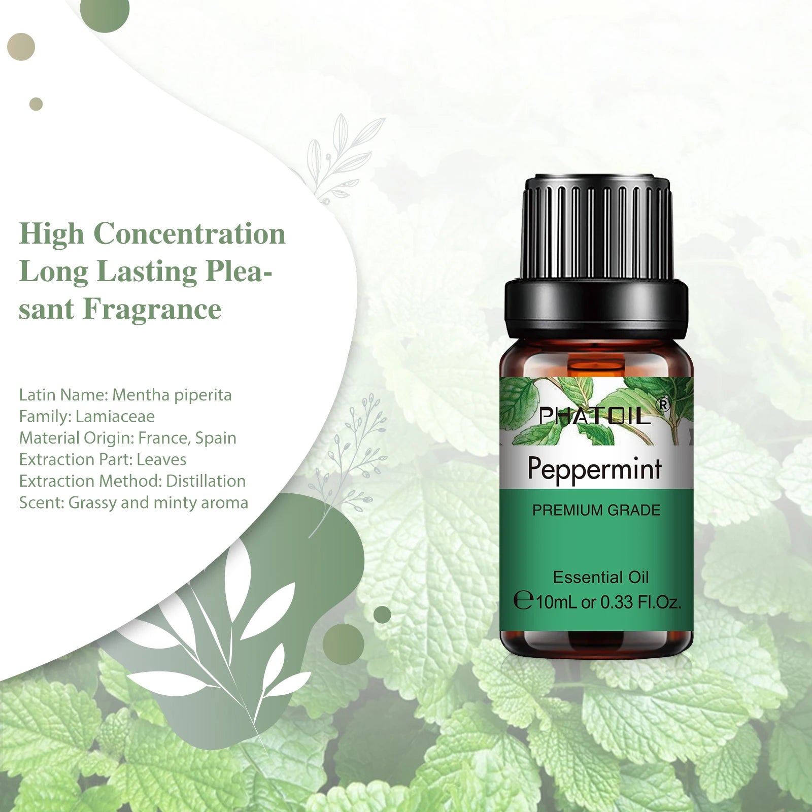 PHATOIL Natural Essential Oil 10ml for Relaxation and Aromatherapy - Smarsty