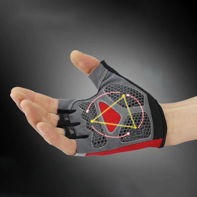 Breathable Anti Slip Half Finger Cycling Gloves for Men and Women - Smarsty