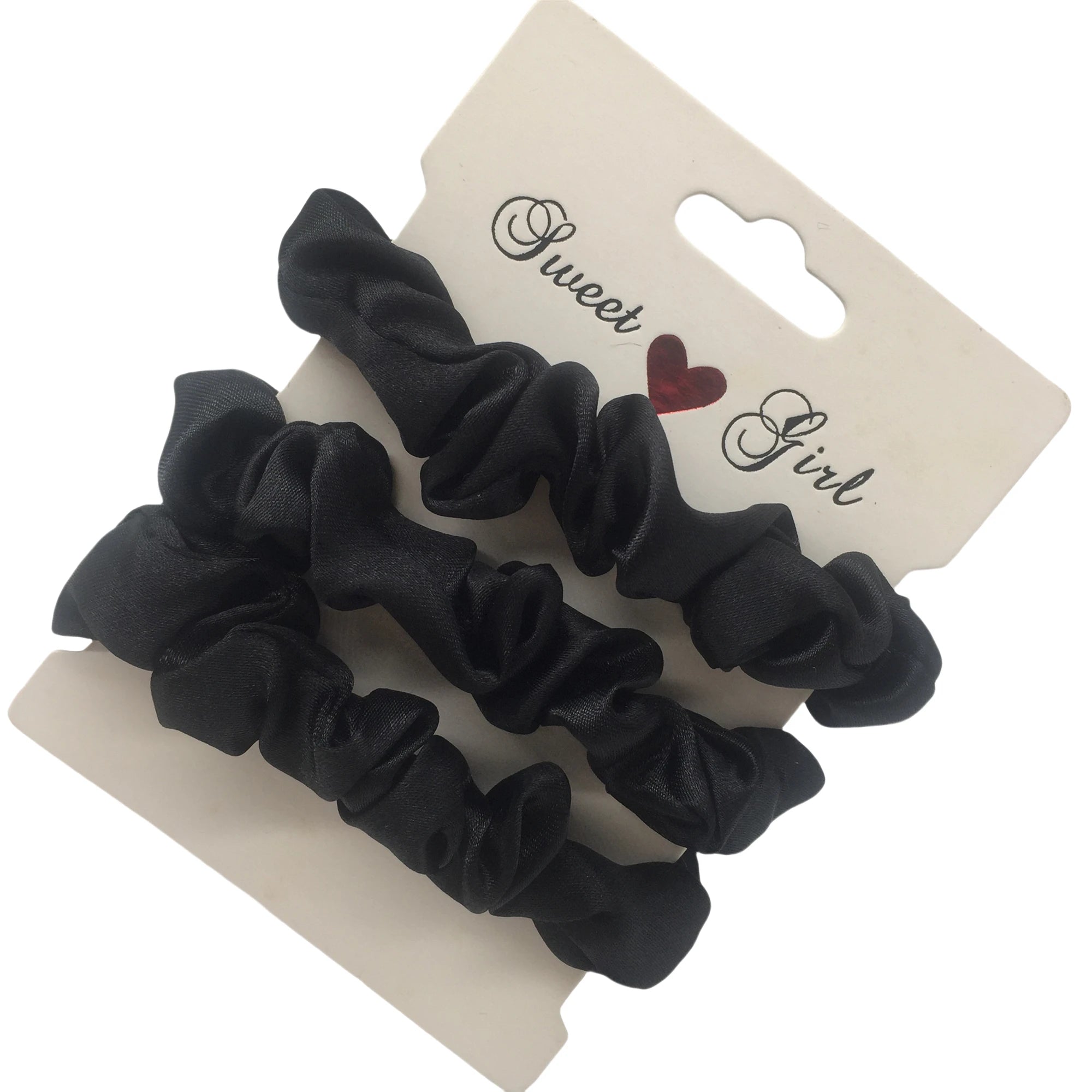 Silk Satin Scrunchies Set Gentle No Damage Hair Ties - Smarsty
