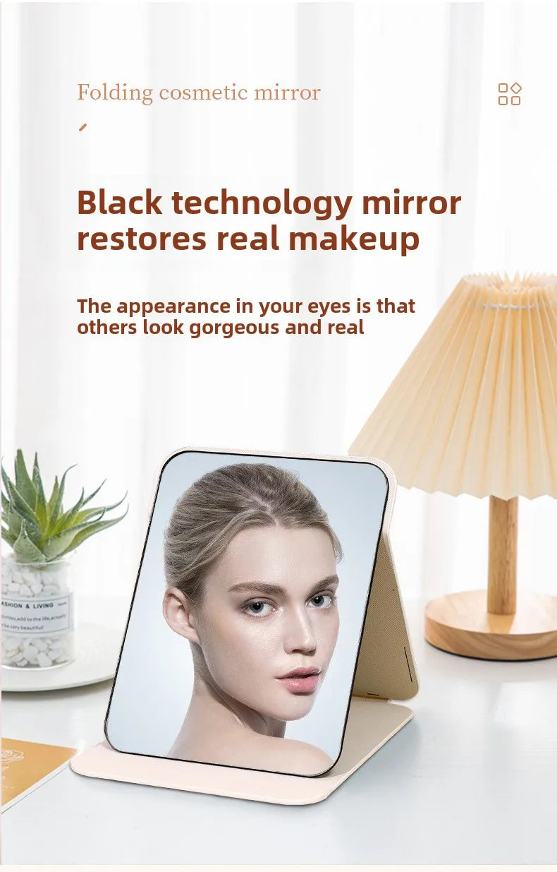 Portable Folding Makeup Mirror with Creative Design - Smarsty