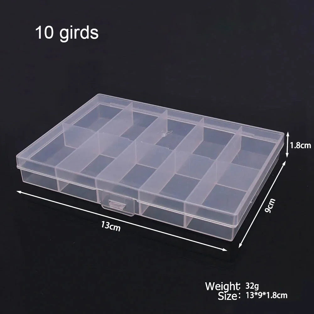 Plastic Storage Box Organizer with Dividers for Jewelry Crafts - Smarsty