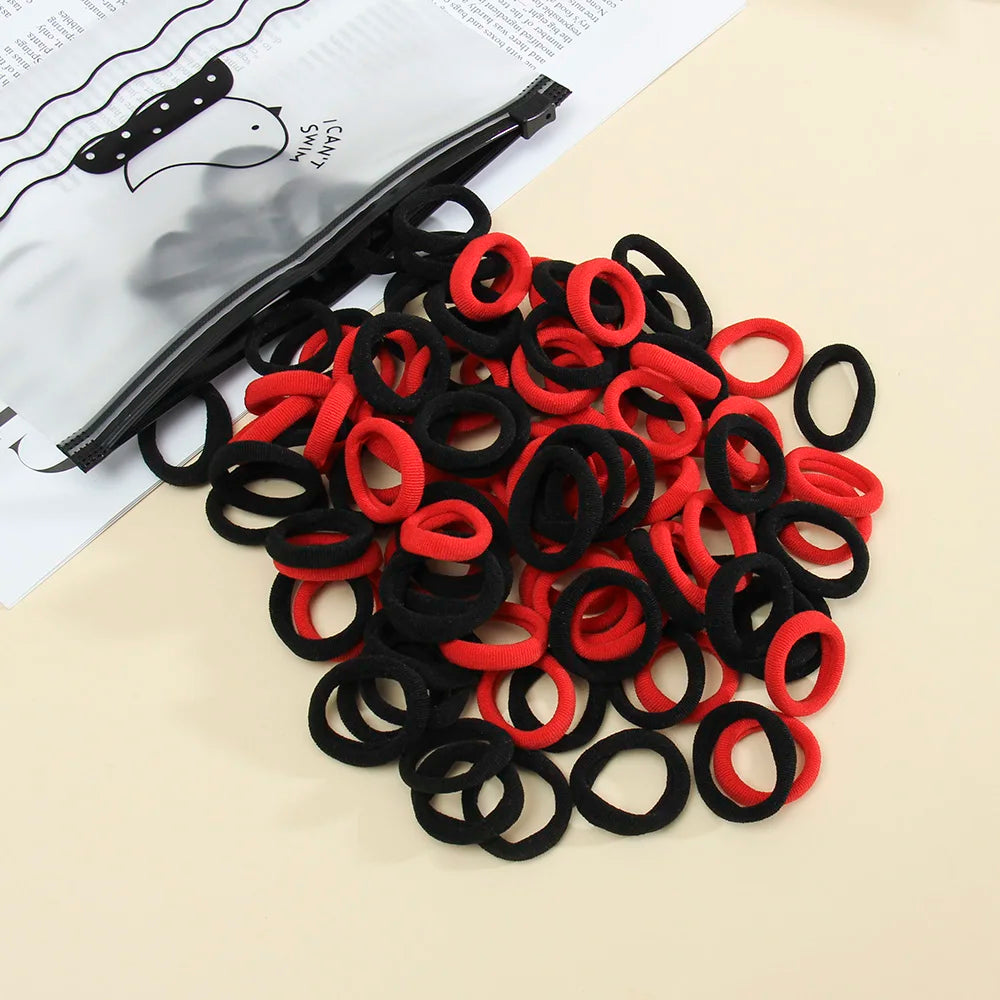 50 Pack Seamless Hair Ties Gentle No Damage Elastic - Smarsty