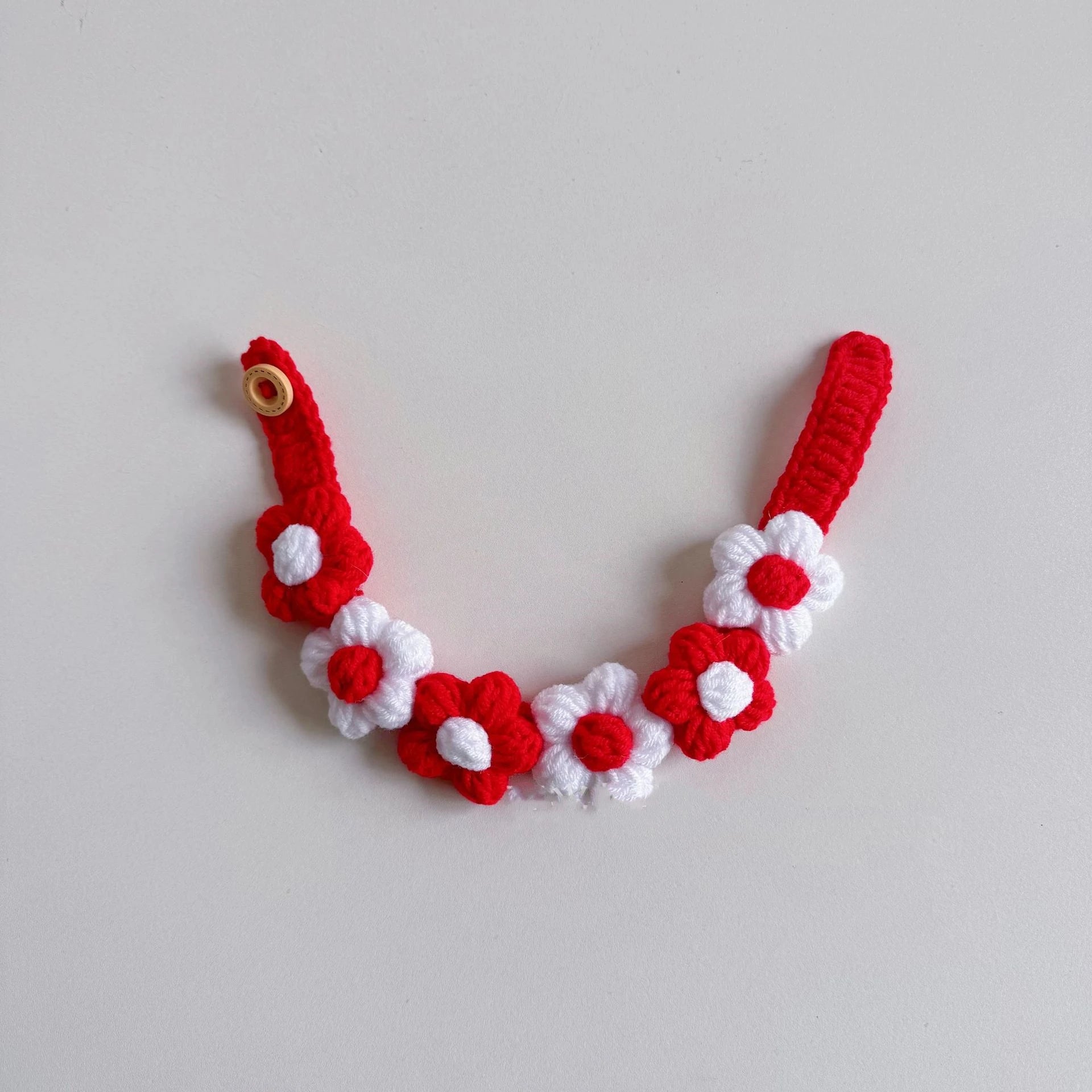 Blue and White Cat Flower Bib Collar for Pets - Smarsty