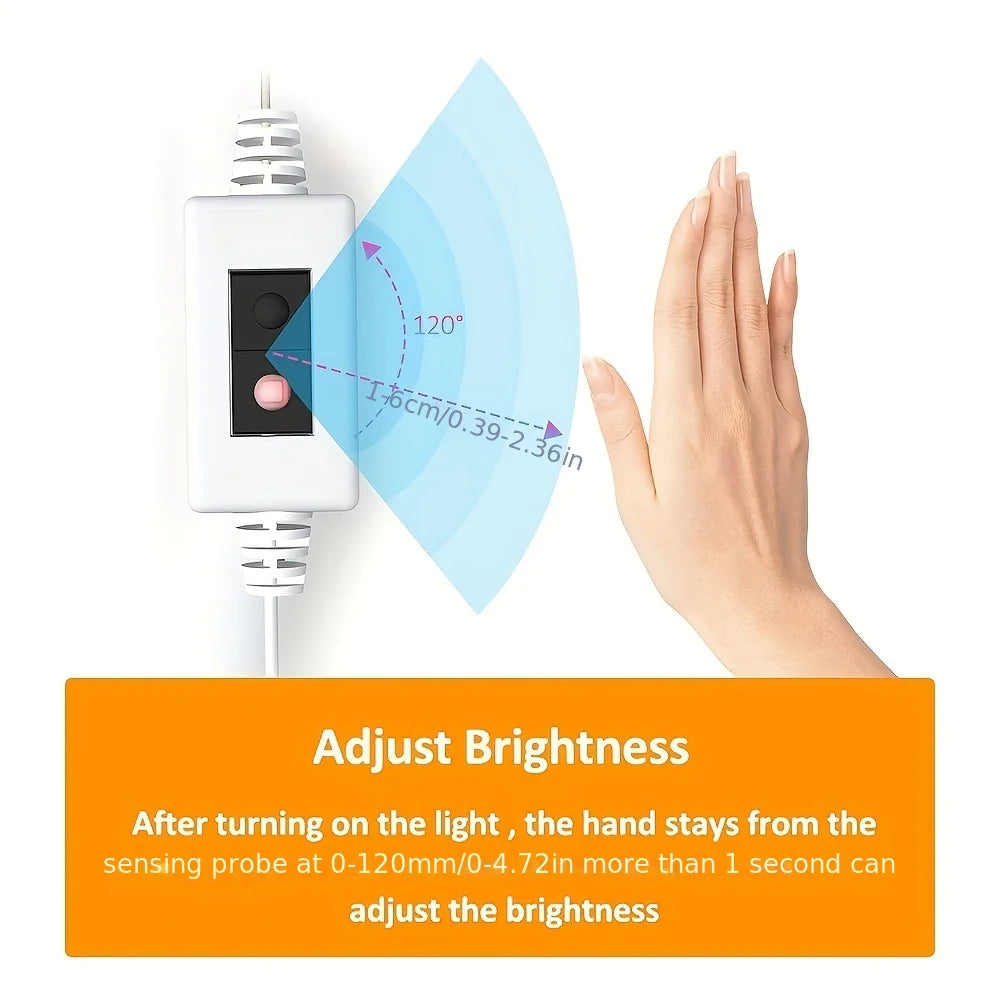 Dimmable USB Gesture Sensor Night Light Strip - Smarsty