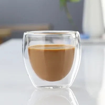Double Wall Insulated Glass Mugs for Coffee and Tea - Smarsty