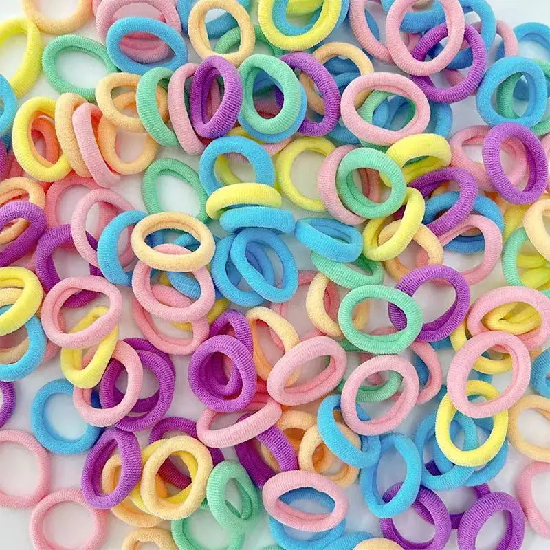 Colorful Nylon Hair Bands For Girls Elastic Gentle Hold - Smarsty