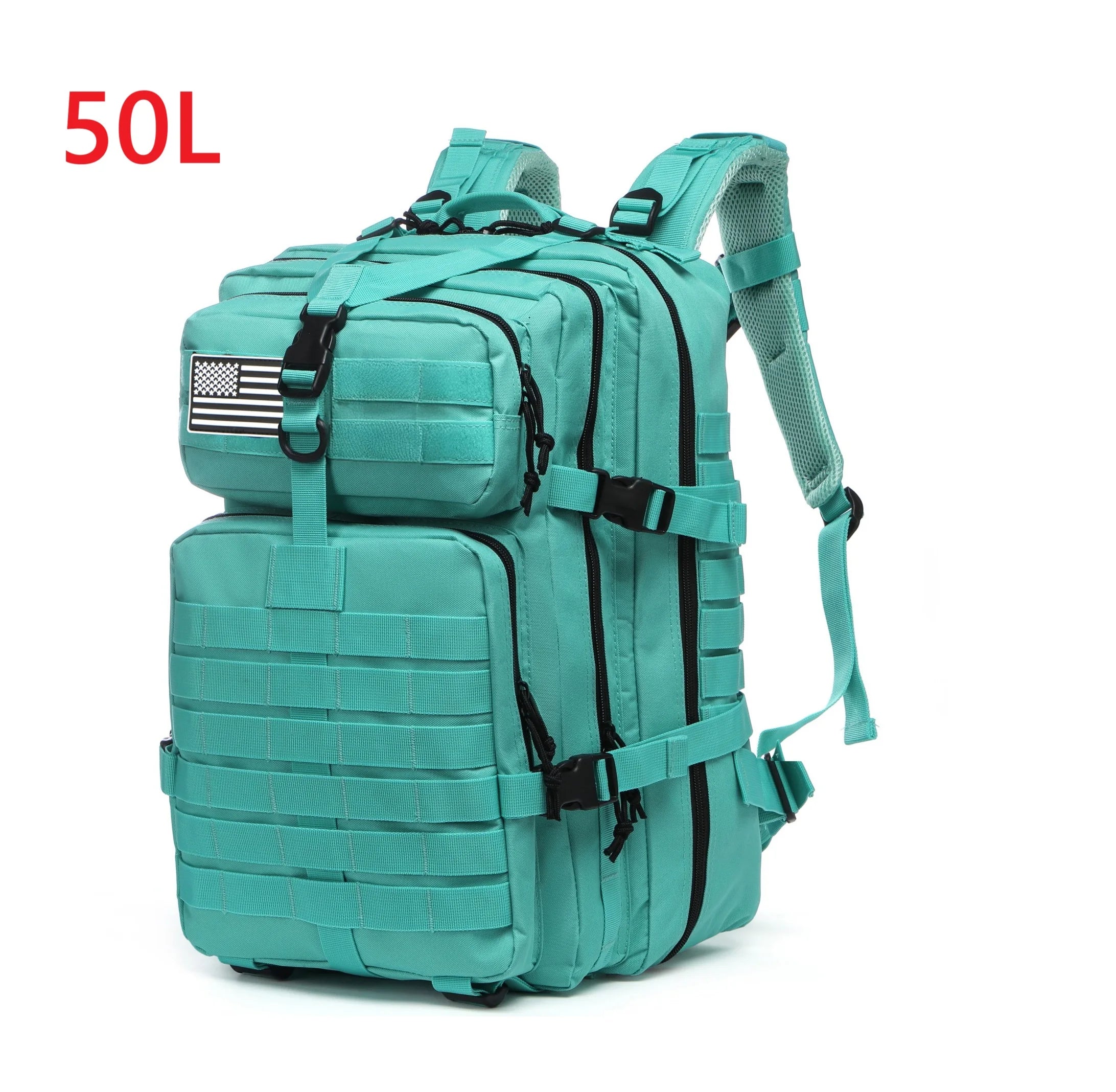25L/50L Sturdy Nylon Waterproof Tactical Sports Trekking Fishing Hunting Camping Hiking Bag Backpack Outdoor Rucksacks - Smarsty