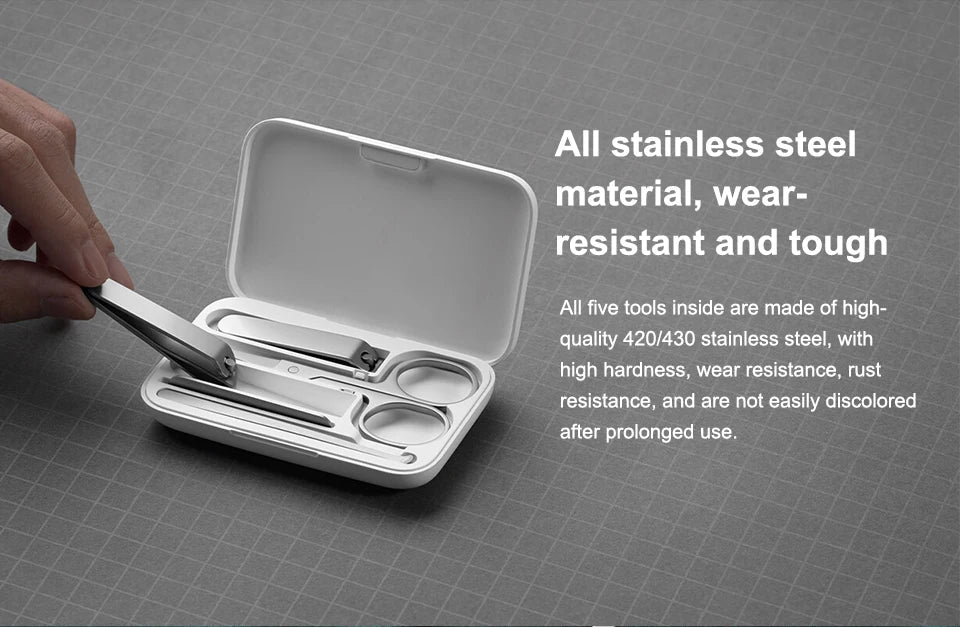 Xiaomi Mijia Portable Stainless Steel Nail Clipper Set - Smarsty