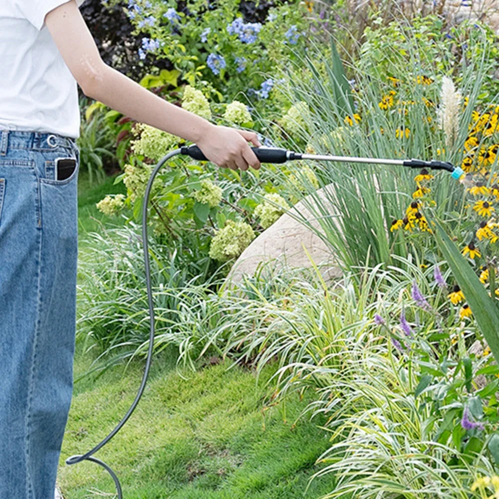 Portable Electric Sprayer with Adjustable Nozzles and Telescopic Handle - Smarsty