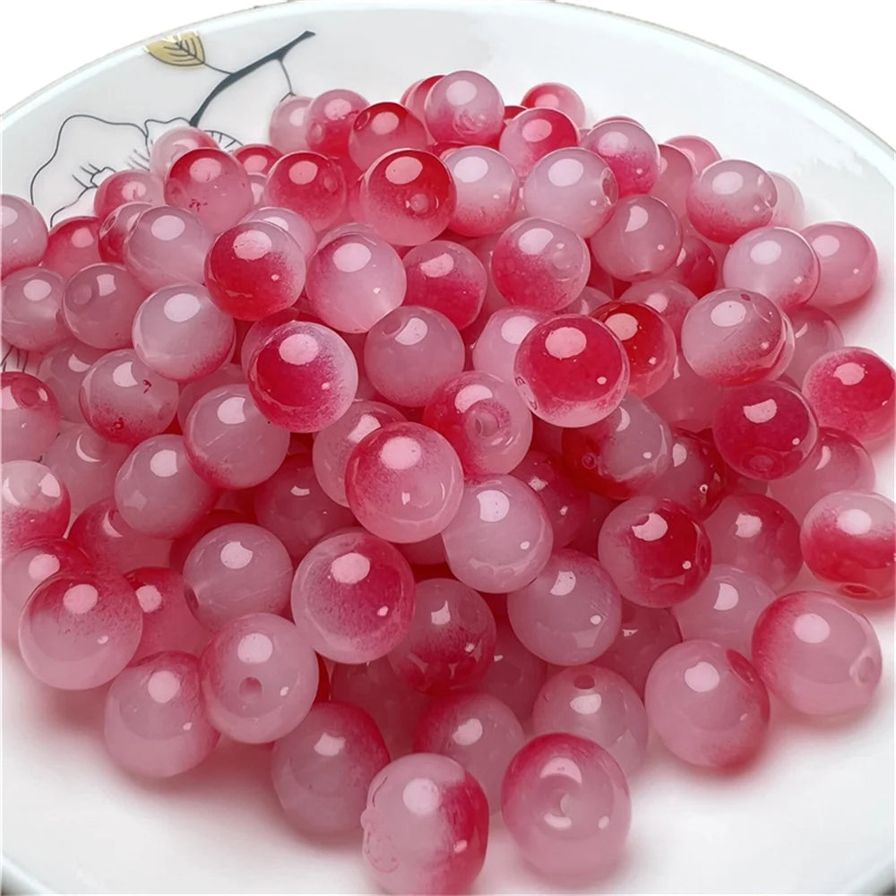 8mm Multicolor Glass Beads for Handmade Jewelry - Smarsty