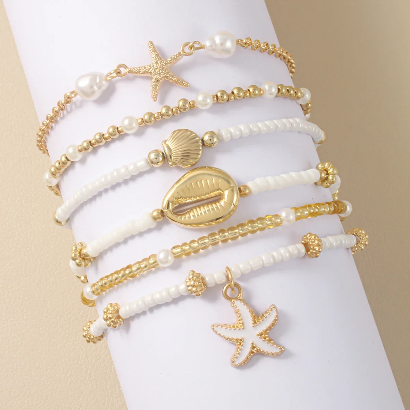 Vintage Seed Bead Stacked Bracelets for Summer Style - Smarsty