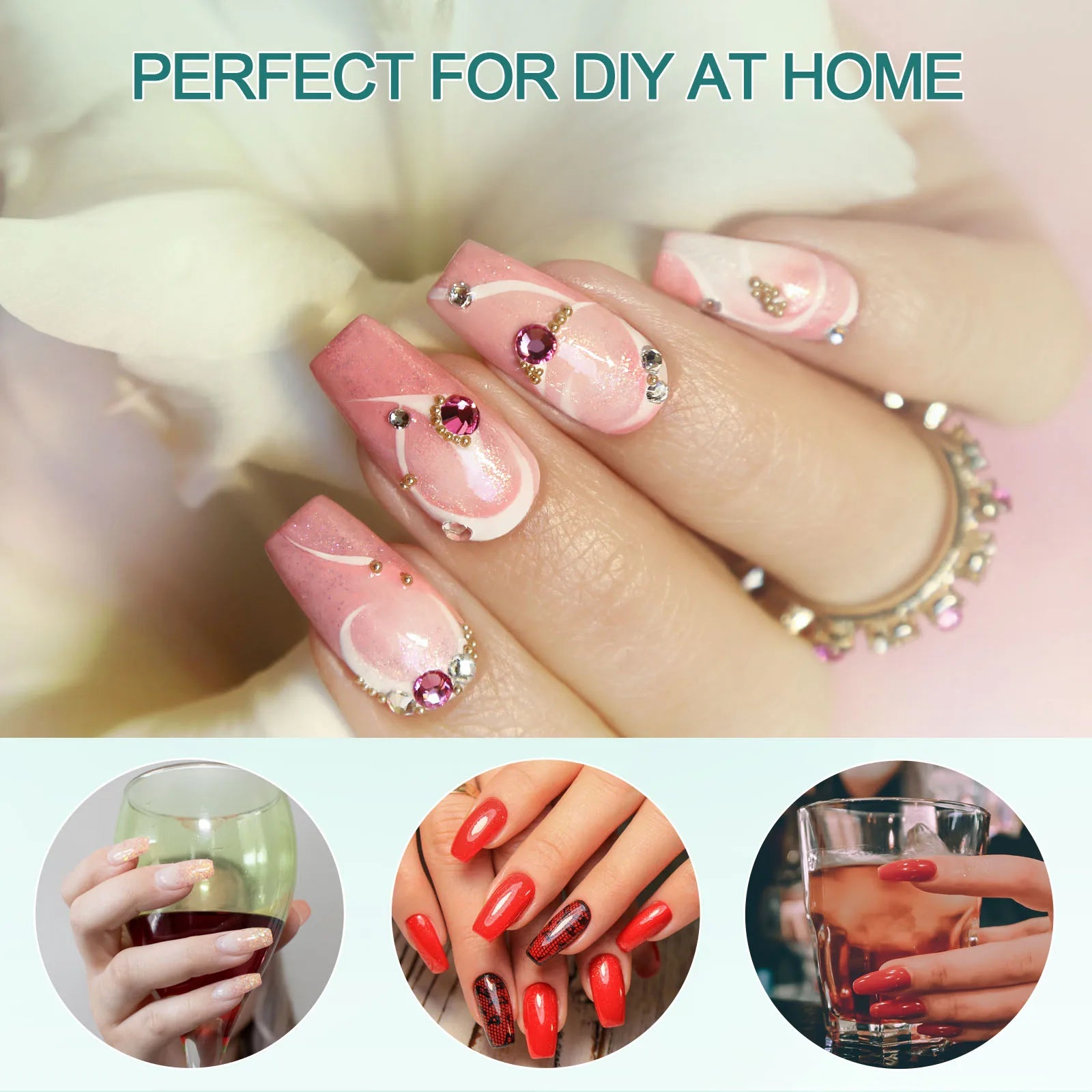 Gel X Nail Tips 120pcs Easy Soak Off Extensions - Smarsty