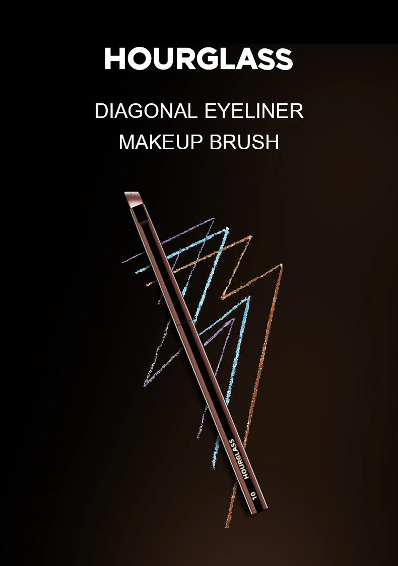 Hourglass Angled Eyeliner Brush Soft Fiber Design - Smarsty