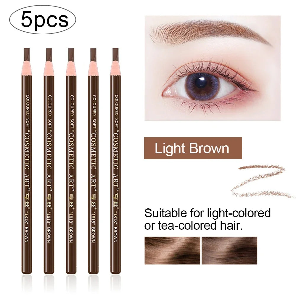 5pcs Waterproof Microblading Eyebrow Pencil Set - Smarsty