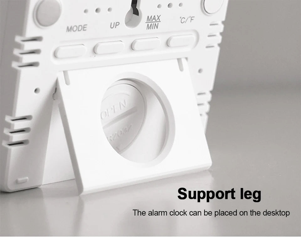 Ultra Thin Digital Alarm Clock with Large Screen - Smarsty