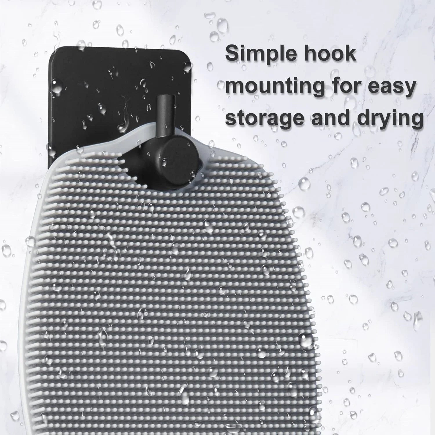 Exfoliating Silicone Brush Cleanser with No Slip Handle - Smarsty