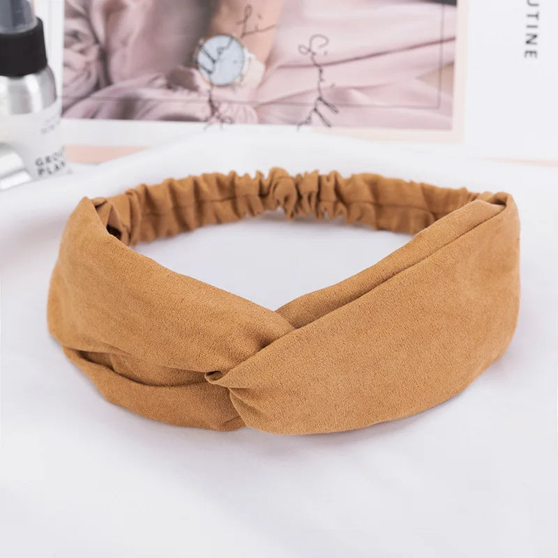2024 New Design Fashion Women Summer Style Headbands Bohemian Girl Cross Turban Bandage Bandanas Hairbands Hair Accessories - Smarsty