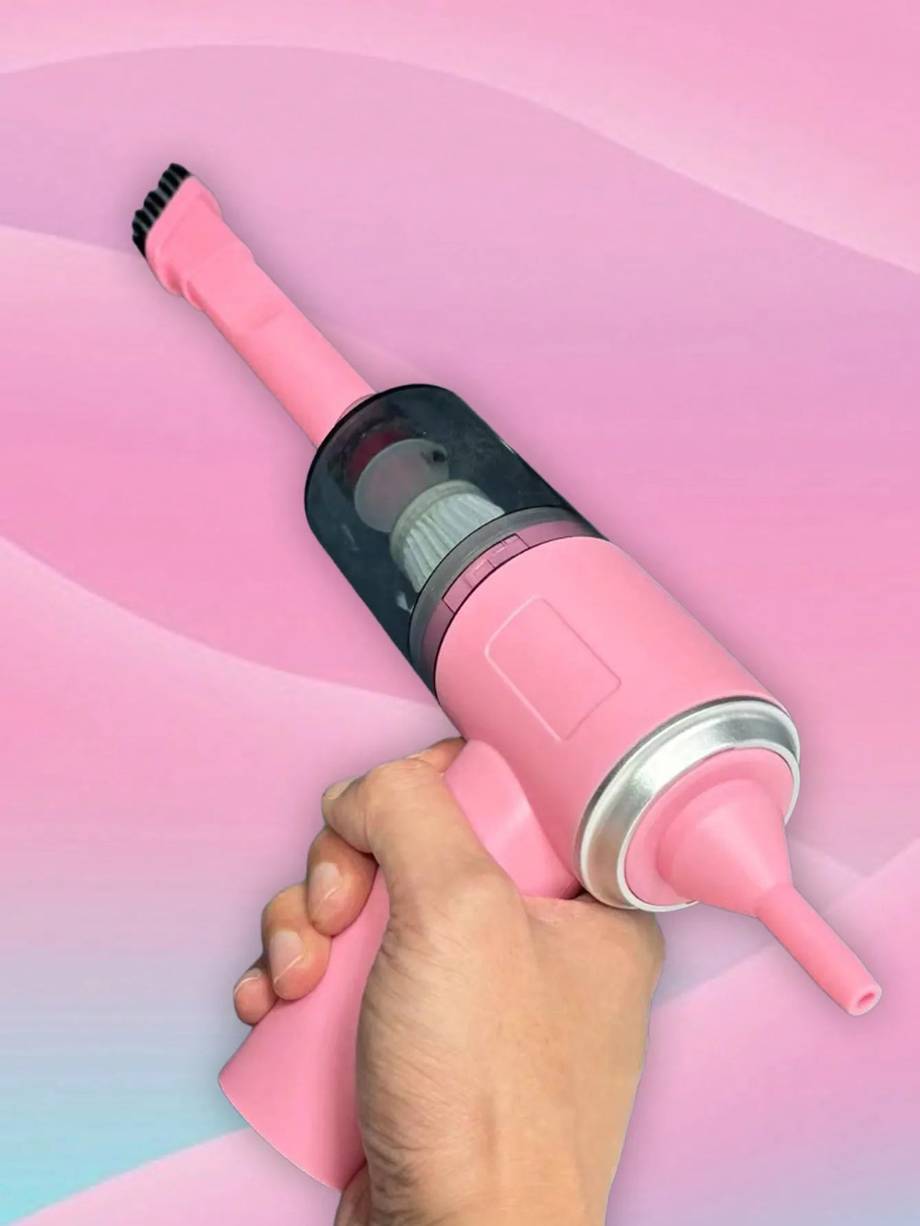 3 In 1 Integrated Suction And Blowing Vacuum Combination Vacuum Cleaner USB Charging Small Car Household Vacuum Cleaner - Smarsty