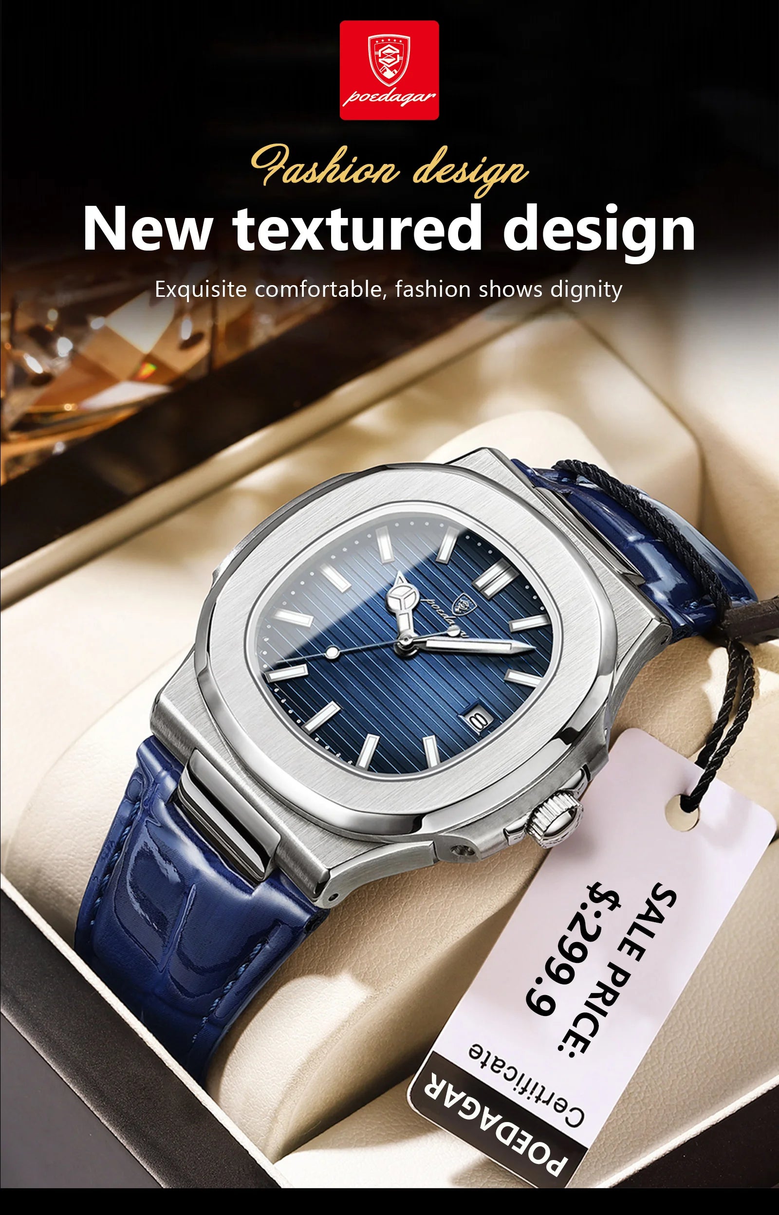 Luxury Waterproof Men's Quartz Watch with Luminous Dial - Smarsty