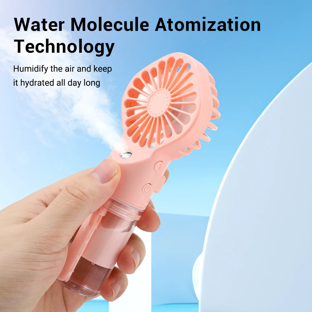 Portable Mini Handheld Humidifier Fan with Mist - Smarsty